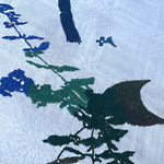 Himlen, Jorden och Underjorden (Broderi på linneduk ca 120x120 cm)