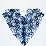 Apsara 2016. Arashi shibori på vävt ylletyg. Foto: Per Englund ⓒ My Holmberg