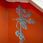 "Om jag var ett träd" konstnärlig gestaltning för Lindbackens skolas fyra trapphus/elev entréer 2019 © Carina Marklund